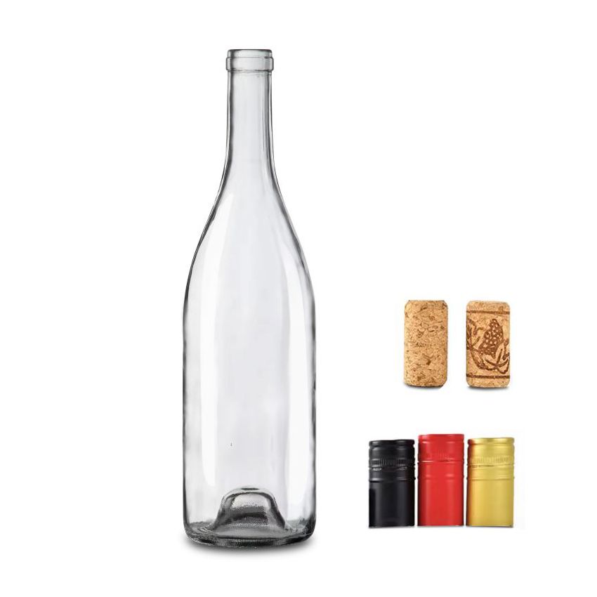 bouteille claire bouchée bordeaux