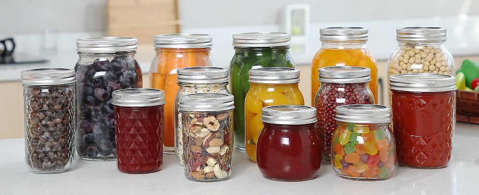 Vente en gros de bocaux en verre avec couvercles