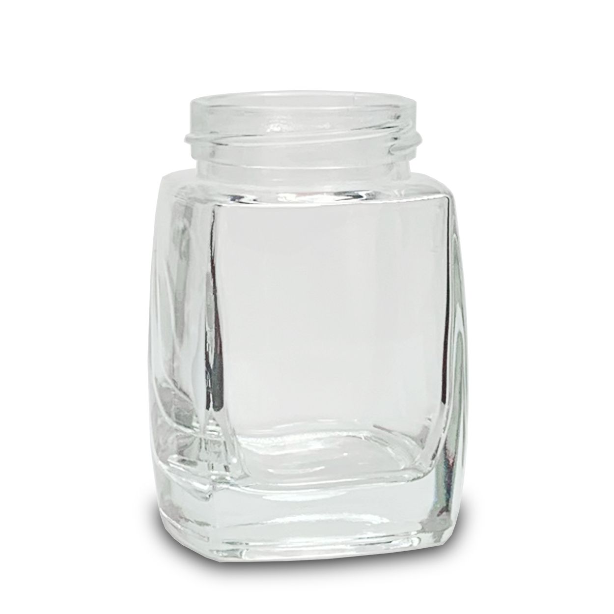 Pots de miel carrés en verre de 150 ml