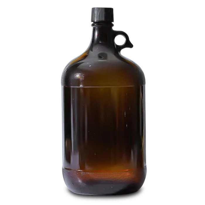 Carafe à bière en verre ambré de 4 L, bouteille growler de 1 gallon pour les programmes de remplissage des brasseries