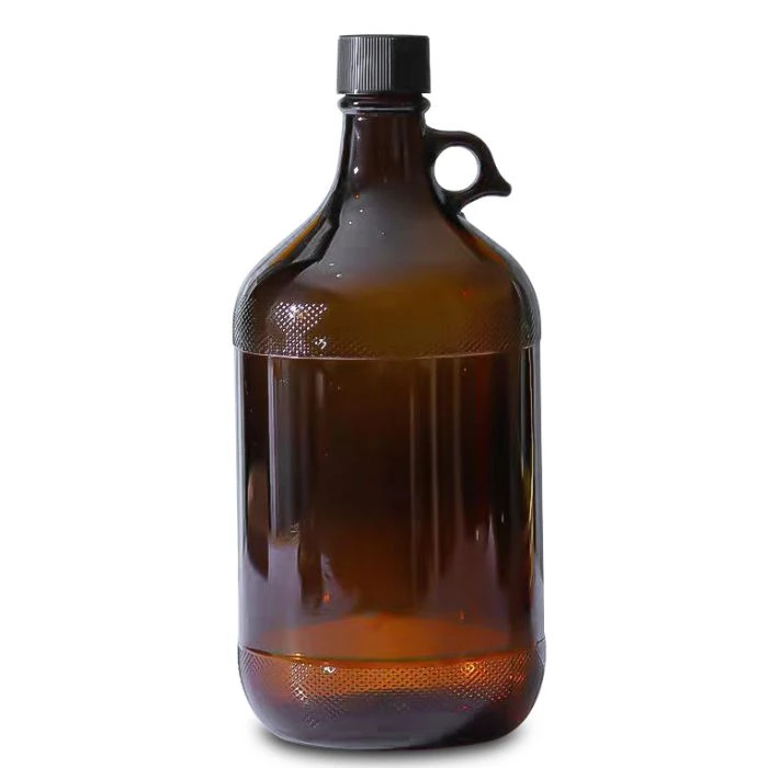 Bouteille growler en verre ambré de 2,5 L (84 oz) pour la bière à emporter